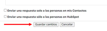 Botón Guardar cambios de Gmail