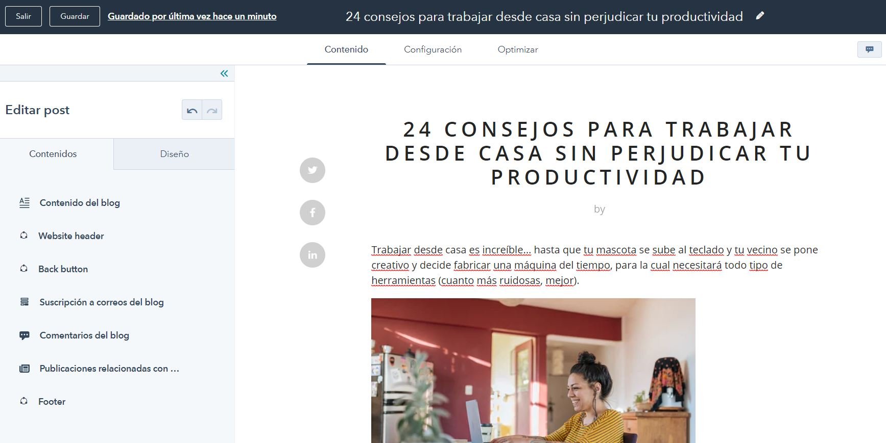 WordPress CMS vs. HubSpot: creación de blog