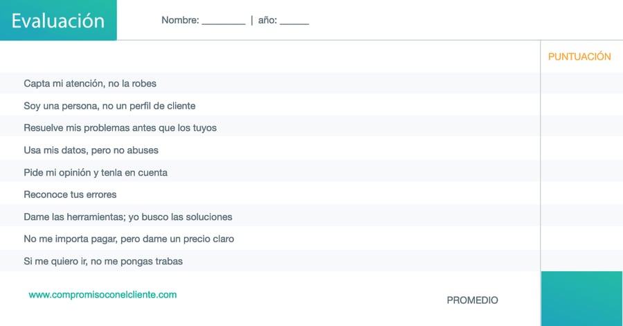 evaluación para tu empresa