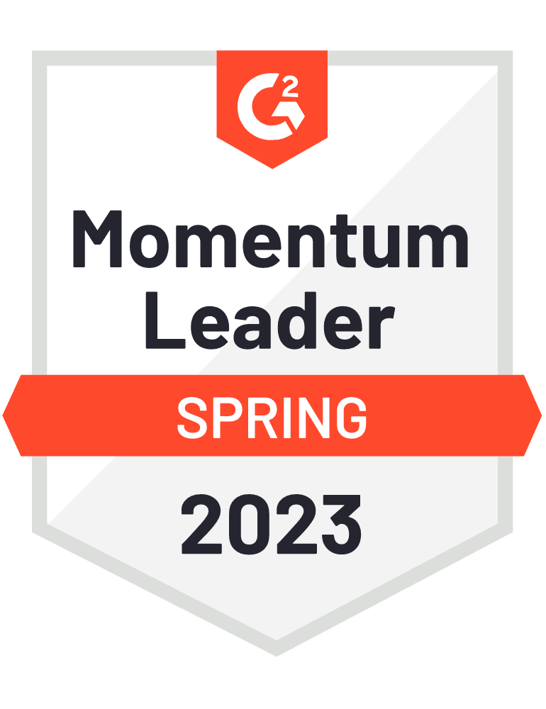 Insignia de G2: Líder de crecimiento - Primavera 2023