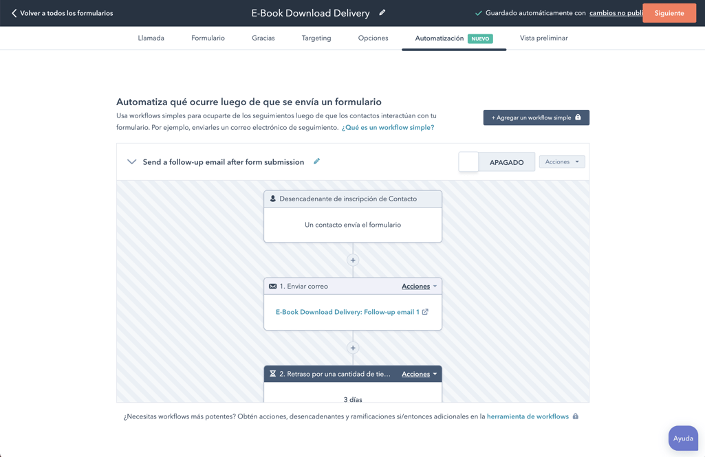 Forms Simple Automation [Off] - Spanish